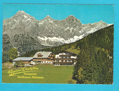 AK Ramsau am Dachstein. Pensionen Bartlbauer, Rötelstein.