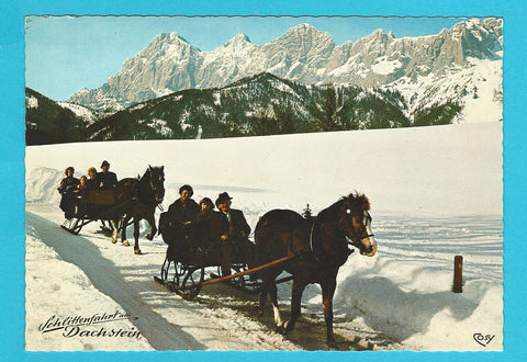 AK Schlittenfahrt am Dachstein.