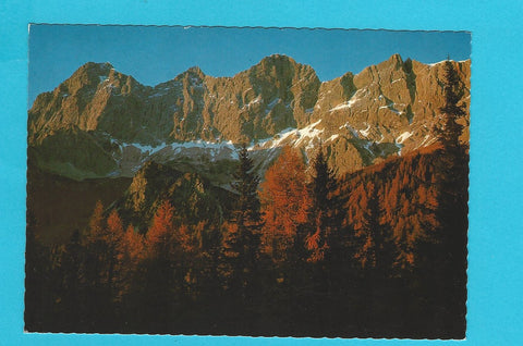 AK Alpenglühen in den Dachsteinsüdwänden.