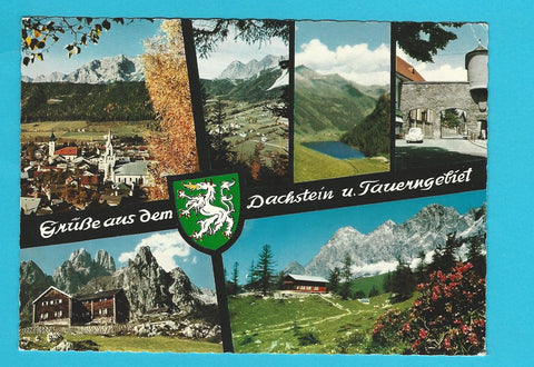 AK Grüße aus dem Dachstein u. Tauerngebiet.