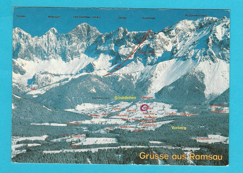 AK Grüsse aus Ramsau.