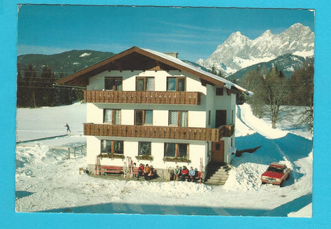 AK Ramsau am Dachstein. Vorberg 22. Frühstückspension Ebengütl. Bes. E. Knaus.