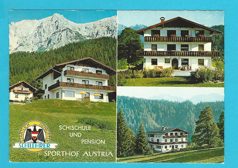 AK Ramsau am Dachstein Nr. 223. S. u. R. Royer. Schischule und Pension Sporthof Austria.
