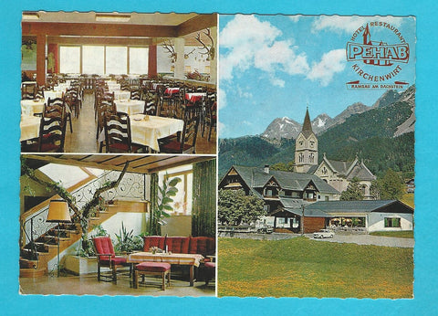 AK Ramsau-Dachstein. Hotel-Restaurant Pehab Kirchenwirt M. u. Th. Prugger.