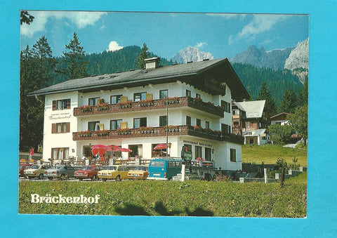 AK Ramsau am Dachstein. Gasthof Pension Brückenhof. Fam. Schrempf.
