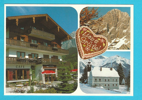 AK Ramsau am Dachstein. Cafe Konditorei Haus Sinabell. Familie Walcher.