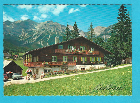 AK Ramsau am Dachstein Nr. 48. Pension Mühlhäusl. Bes. H. u. E. Schrempf.