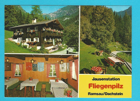 AK Ramsau/Dachstein. Jausenstation Fliegenpilz.