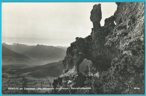 AK Ramsau am Dachstein. Die steinernen Jungfrauen. Naturschutzgebiet.
