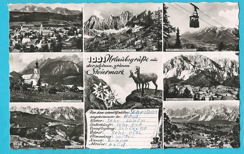 AK 1001 Urlaubsgrüße aus der schönen grünen Steiermark.