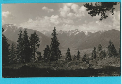 AK Blick vom Berggasthof Kulmberg gegen Tauern.