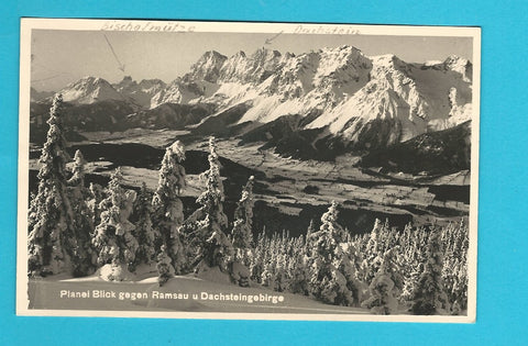 AK Planai Blick gegen Ramsau u. Dachsteingebirge.