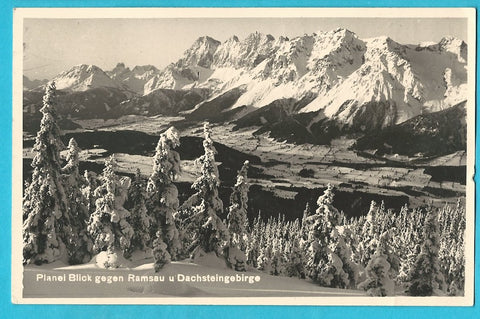 AK Planei. Blick gegen Ramsau u. Dachsteingebirge.