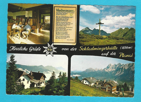 AK Herzliche Grüße von der Schladmingerhütte auf der Planai.