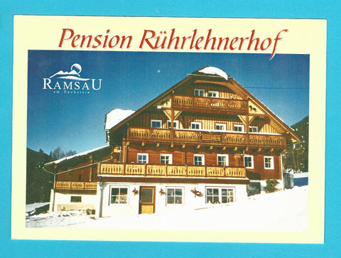 AK Ramsau. Schildlehen 1. Pension Rührlehnerhof und Siegmundsheim. Familie Huber.