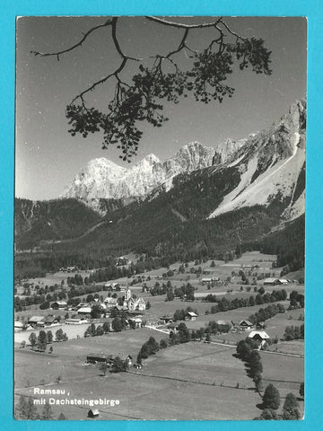 AK Ramsau mit Dachsteingebirge.