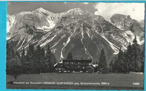 AK Ramsau am Dachstein. Pension Almfrieden (1966)