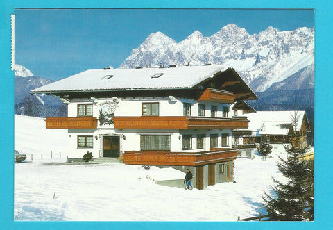 AK Schladming. Rohrmoos 191. Gästehaus Jagahütt'n. Linde u. Christian Gerhardter.