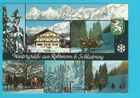 AK Wintergrüße aus Rohrmoos bei Schladming.