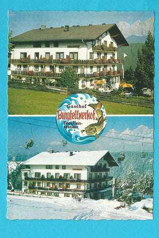 AK Schladming-Rohrmoos 16. Gasthof Pension Burgfellnerhof. Inh. W. Fischbacher.