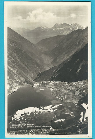 AK Schladminger Tauern. Unterer Klaffersee gegen d. Dachstein. (1927)