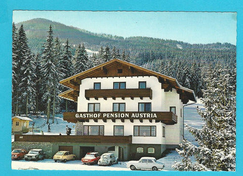 AK Schladming. Gasthof Pension Austria. H. u. A. Hutegger. Rohrmoos 133.
