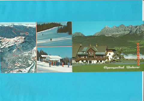 Doppel-AK Rohrmoos/Schladming. Alpengasthof Winterer. Inh.: F. u. M. Kraml.