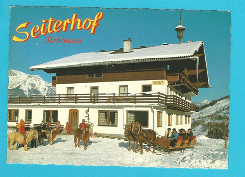AK Schladming. Obertal-Rohrmoos. Gasthof Pension Seiterhof. Inh. H. Reiter.