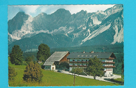 AK Alpengasthof Schwaigerhof am Rohrmoos mit Dachsteingruppe.