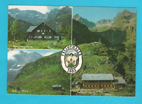 AK 100 Jahre Alp. Ges. Preintaler. Preintaler-Hütte. Hans Wödl-Hütte. Golling-Hütte.