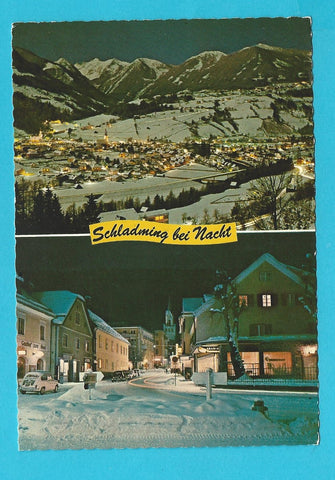 AK Schladming bei Nacht.