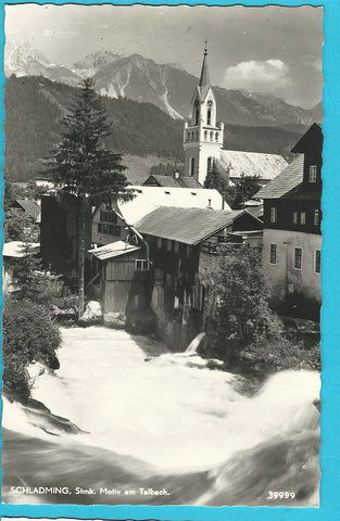 AK Schladming. Motiv am Talbach. (1961)
