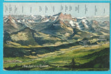 AK Dachstein Gebiet. Vogelschaukarte. (1907)