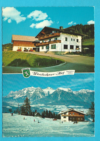 AK Schladming, Fastenberg 21. Pension Wieslechnerhof. G. u. F. Schütter.