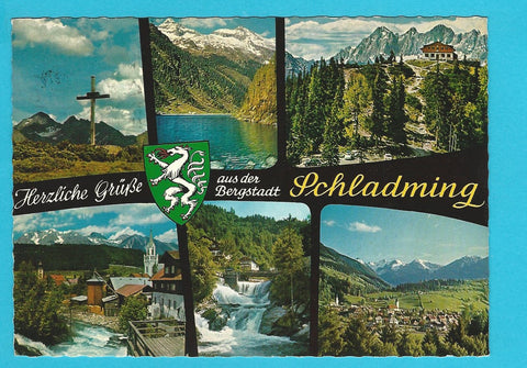 AK Herzliche Grüße aus der Bergstadt Schladming.