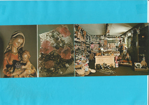 Doppel-AK Schladming. Ramsauer Strasse 547. Fundgrube. Otto Madlencnik Kunsthandwerk und Mineralien.