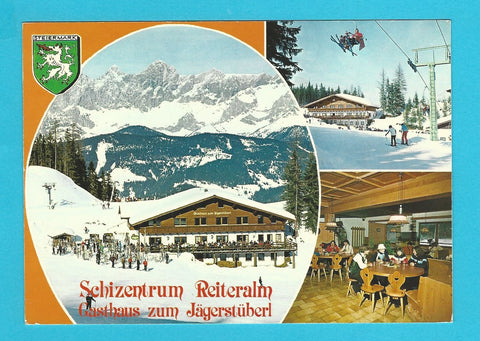 AK Schizentrum Reiteralm. Gasthaus zum Jägerstüberl.