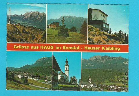 AK Grüsse aus Haus im Ennstal - Hauser Kaibling.