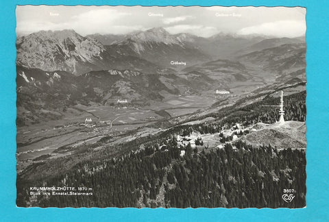 AK Krummholzhütte. Blick ins Ennstal.