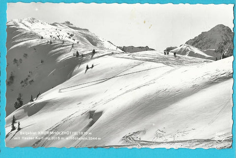 AK Skigebiet Krummholzhütte mit Hauser Kaibling.