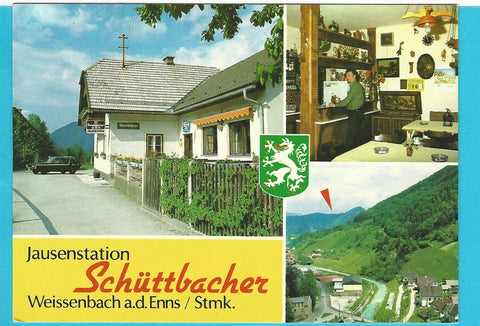 AK Weißenbach a. d. Enns 26. Jausenstation Schüttbacher.