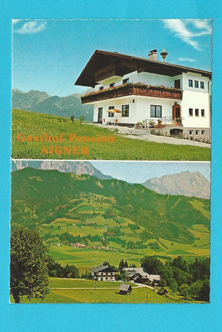 AK Haus im Ennstal. Frühstückspension und Gasthof Aigner. Josef Siedler, Petersberg 10.