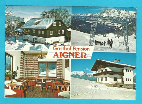 AK Gasthof Pension Aigner. Josef Siedler, Petersberg 10. Haus im Ennstal.