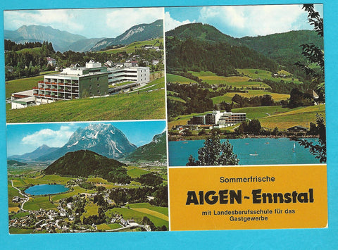 AK Aigen-Ennstal mit Landesberufsschule für das Gastgewerbe. (1987)
