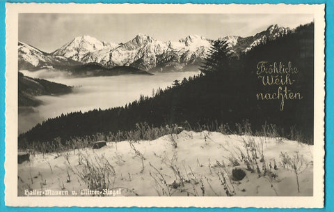 AK Haller-Mauern v. Mitter-Riegel. Fröhliche Weihnachten. (1940)