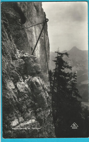 AK Wasserfallweg im Gesäuse.