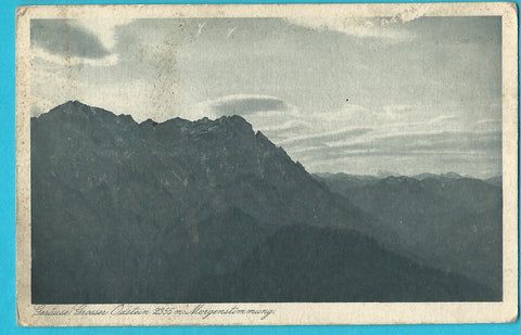 AK Gesäuse. Grosser Ödstein. Morgenstimmung.