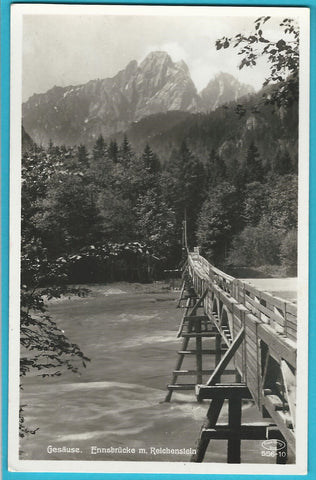 AK Gesäuse. Ennsbrücke m. Reichenstein. (1939-40)