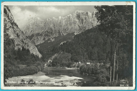 AK Gesäuse-Eingang mit Hochtorgruppe. (1933-34)