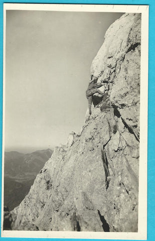 AK Kleiner Buchstein. Ennstaler Kletterfahrten Serie II. 6. In der linken Gratflanke. (1926)